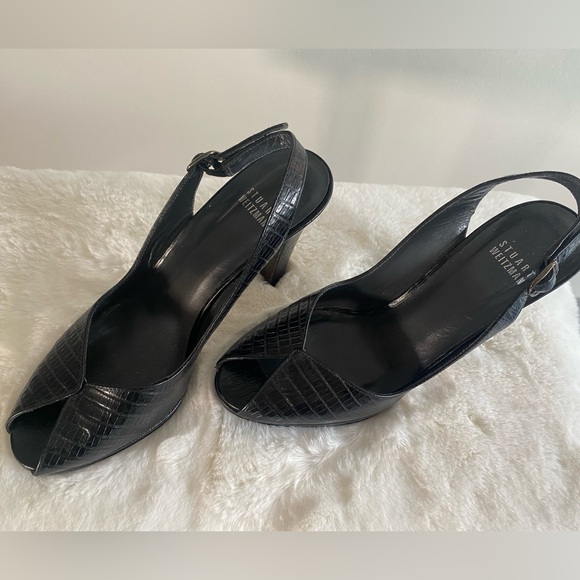 Stewart Weitzman peep toe heels - Picture 3 of 9